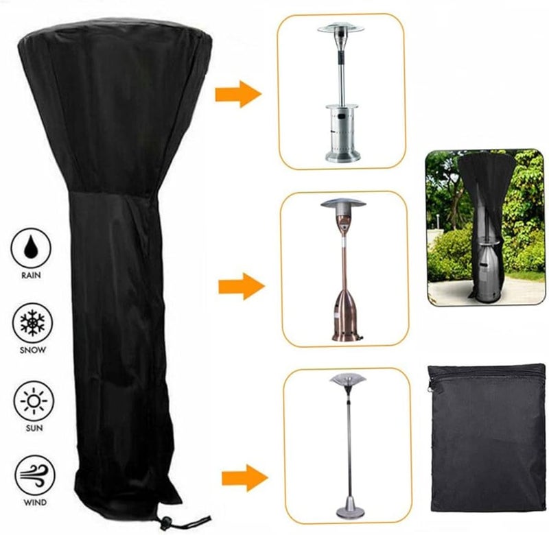 UPKOCH Outdoor Heater Cover Lightweight Waterproof Sun Rain Protection - Image 5